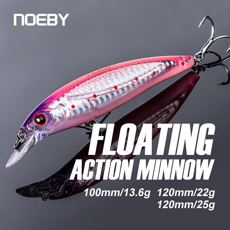 Noeby 100mmm 14g 120mm 22g Jer - مراجعة Fishing Lure Jerkbait وسعره