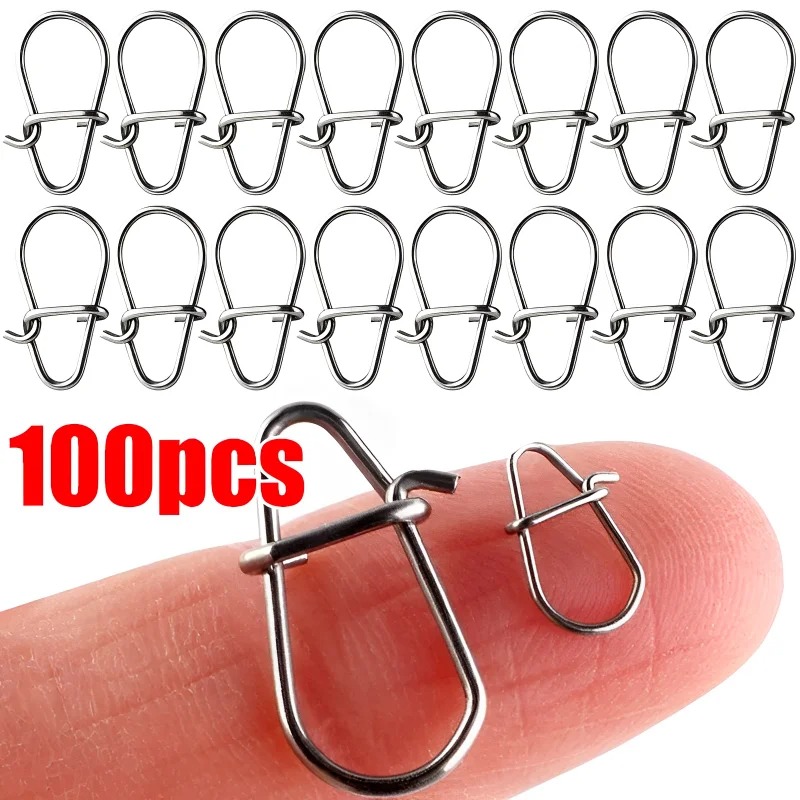 100PCS Stainless Steel Fishing - مراجعة Fishing Lure Accessories وسعره