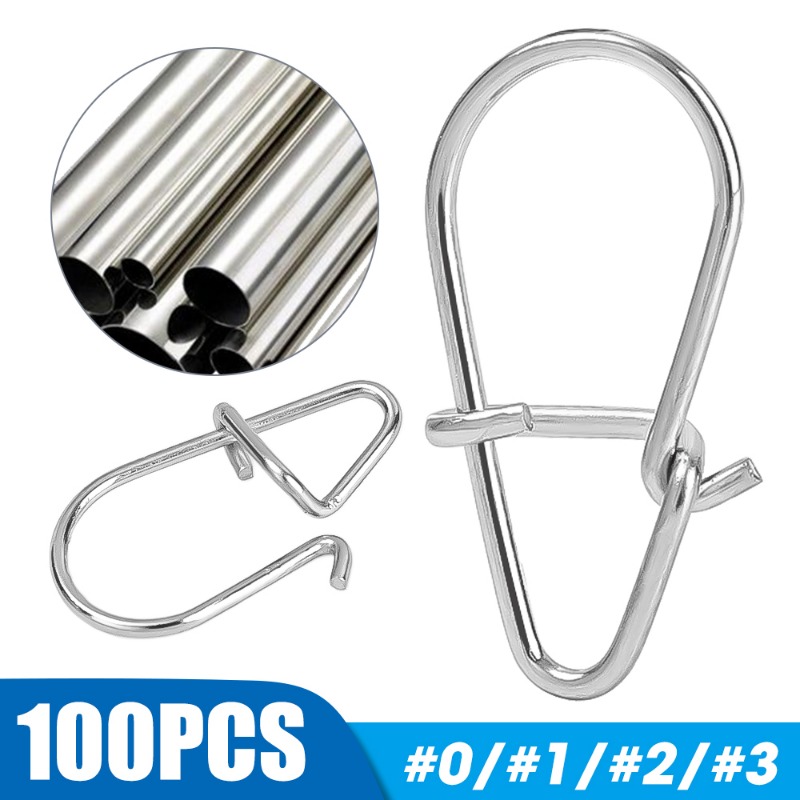 100PCS Stainless Steel Fishing - مراجعة Fishing Lure Accessories وسعره