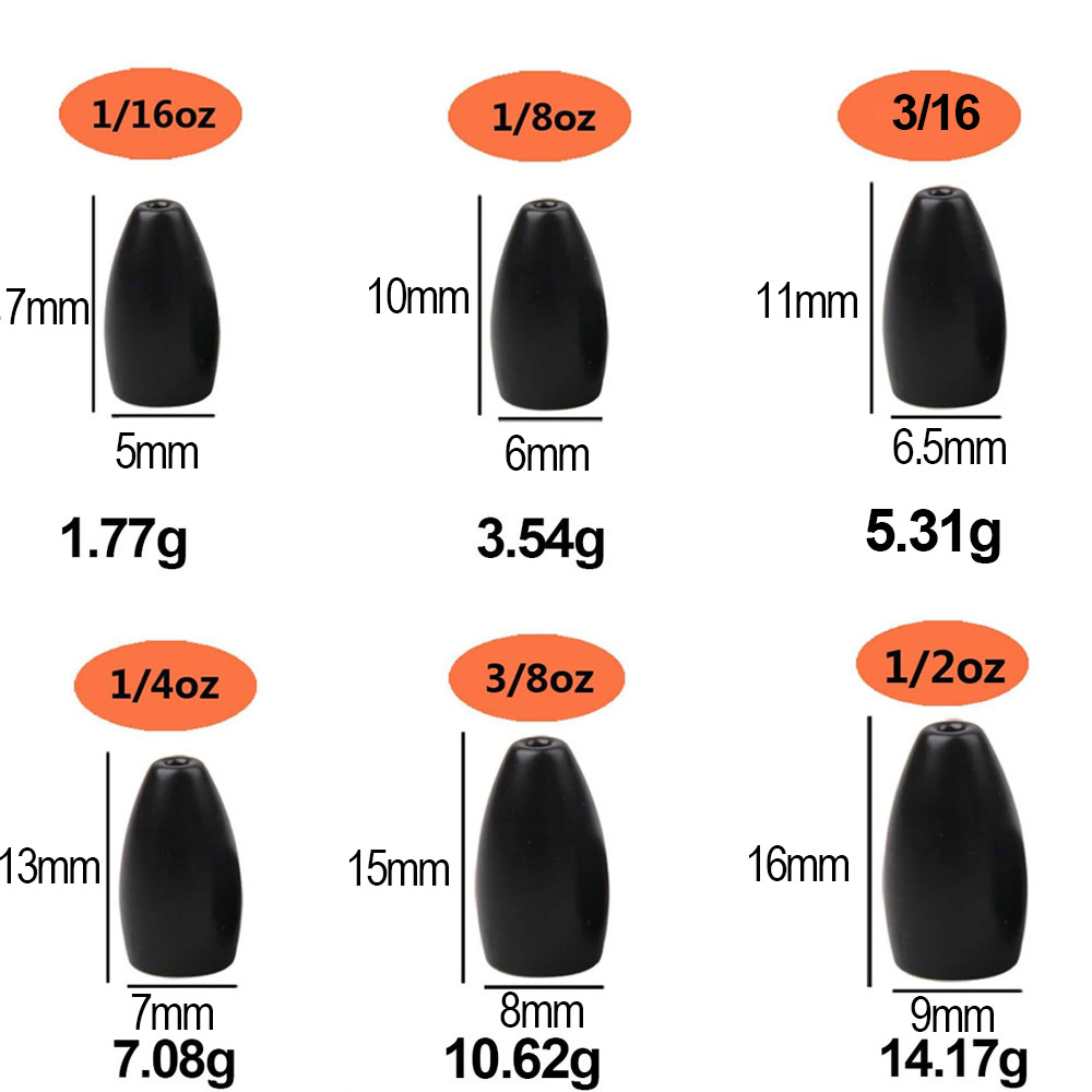 Tungsten Steel Fishing Weights - مراجعة Fishing Lure Jig وسعره