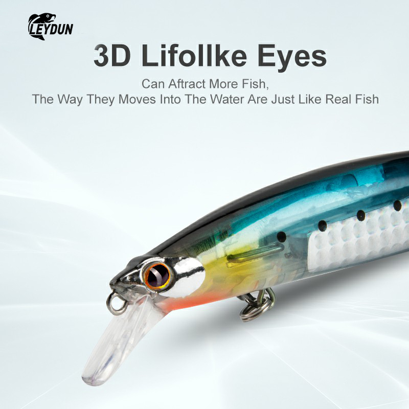 LEYDUN Floating Sea Bass Fishi - مراجعة Fishing Lure Blade Bait وسعره